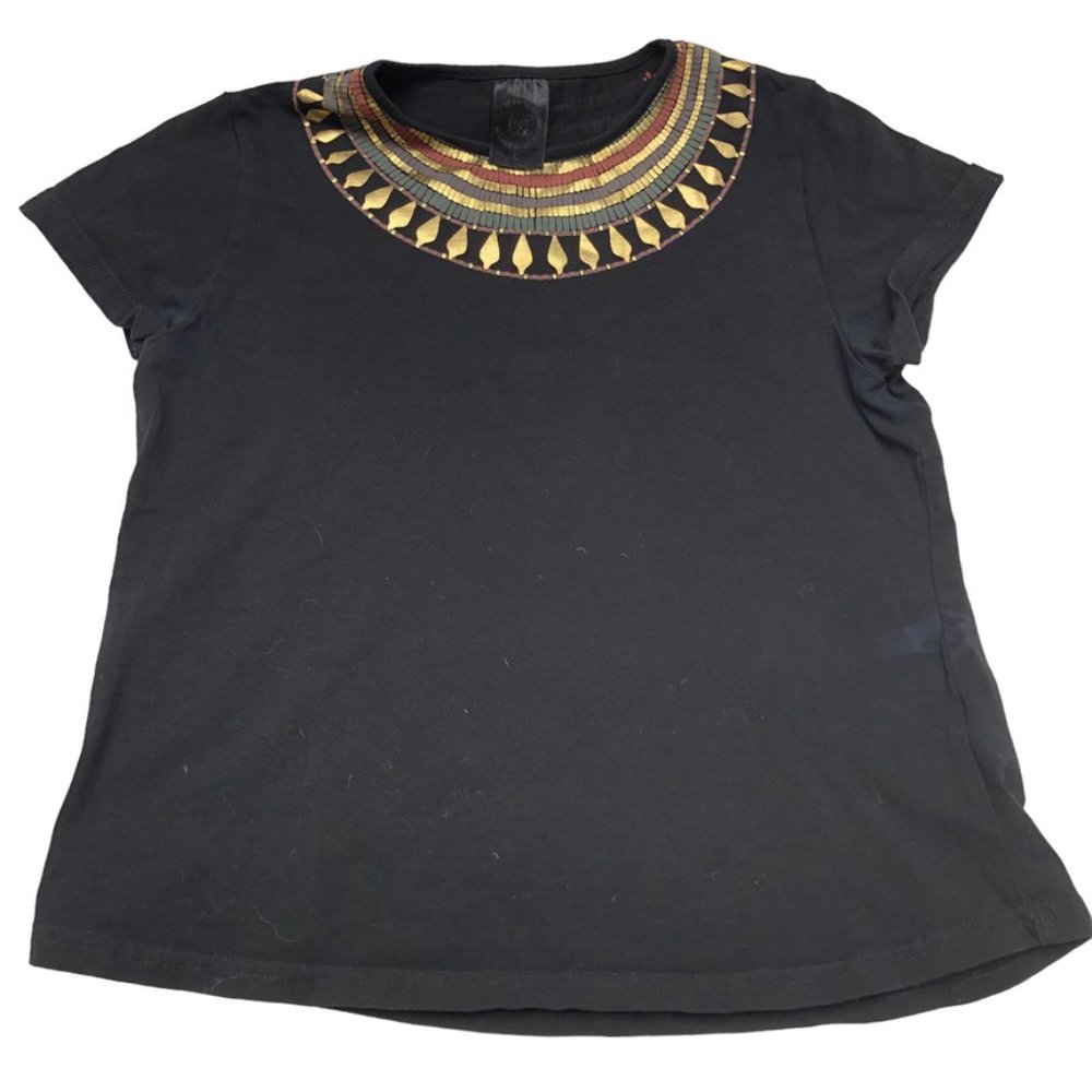 The Metropolitan Museum of Art Fantastic black painted Egyptian necklace…